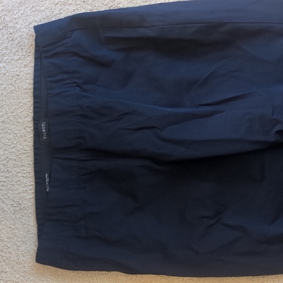 Talbots Skinny Ankle Curvy Pull On Dark Navy Stretch Waist Pants Size 16W - Picture 5 of 7